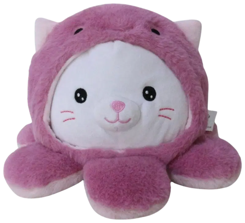 Мягкая игрушка кот в костюме осьминога 17 см.