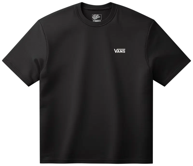 Мужская футболка Vans слева на груди (размер С, цвет ЧЕРНЫЙ)