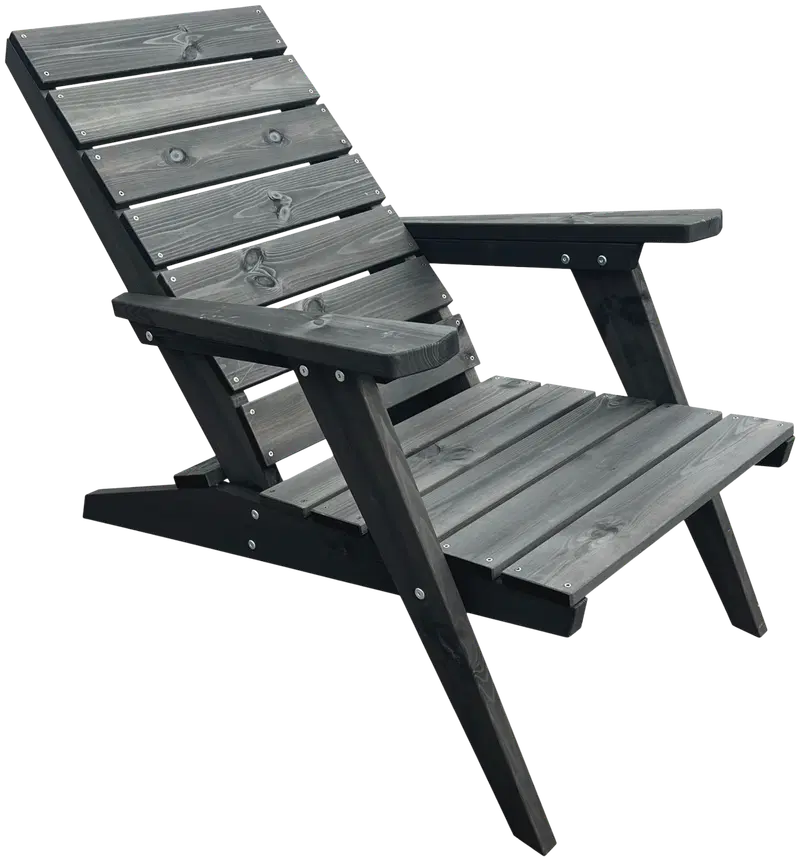 EcoFurn® Granny Relax черная сосна, промасленная, частично в сборе (цвет черный)
