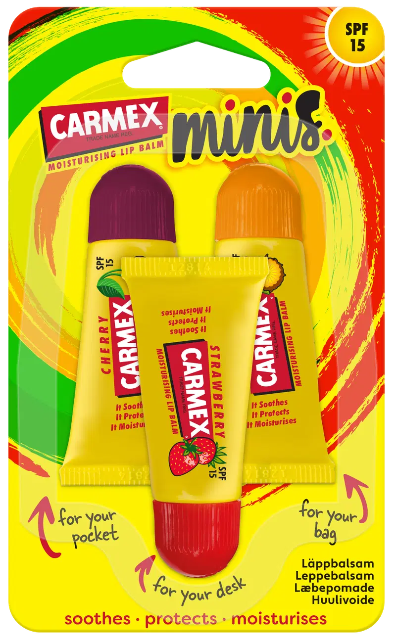 Carmex Mini Tubes бальзам для губ в стиках 3х5г