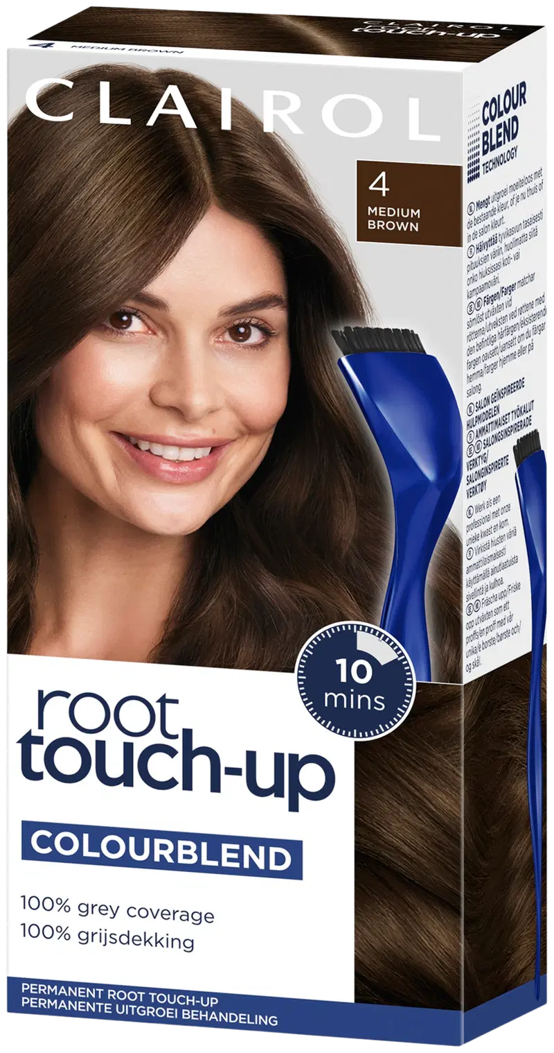 Тональный крем Clairol Root Touch-up, цвет 4, средне-коричневый