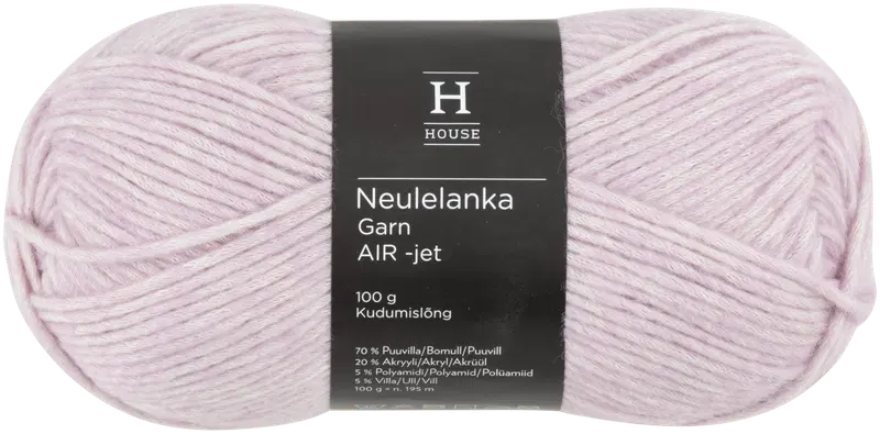 Пряжа для домашнего вязания Air-jet 100 г светло-сиреневый 124002 (цвет светло-сиреневый)