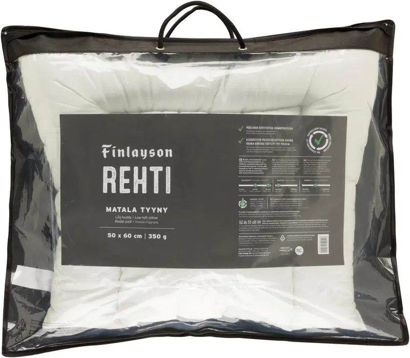 Finlayson Подушка низкая нормальная Rehti 50x60 (цвет Белый)