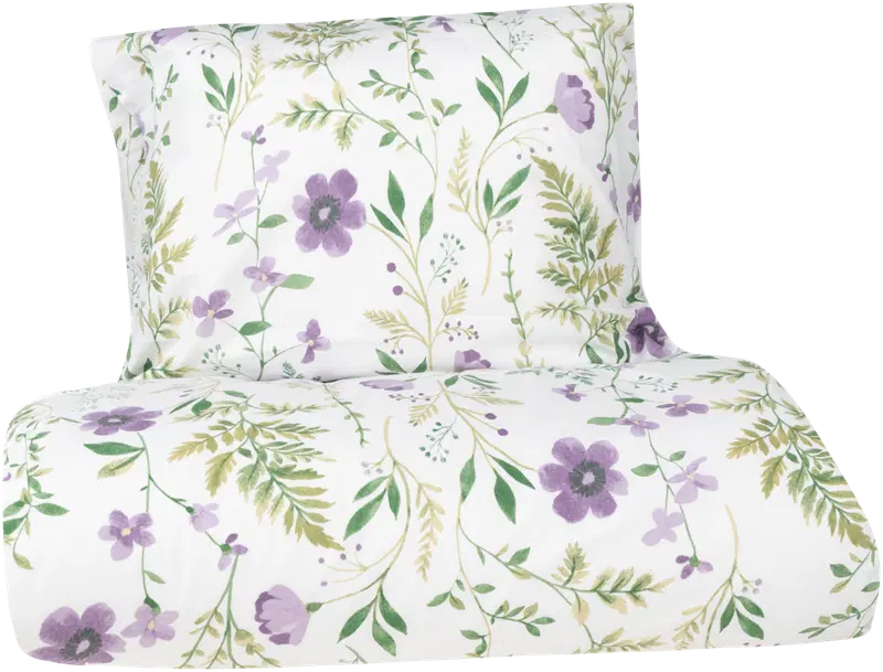 Xtra комплект пододеяльников Wild Flowers 150х210 см фиолетовый (цвет сиреневый/зеленый)