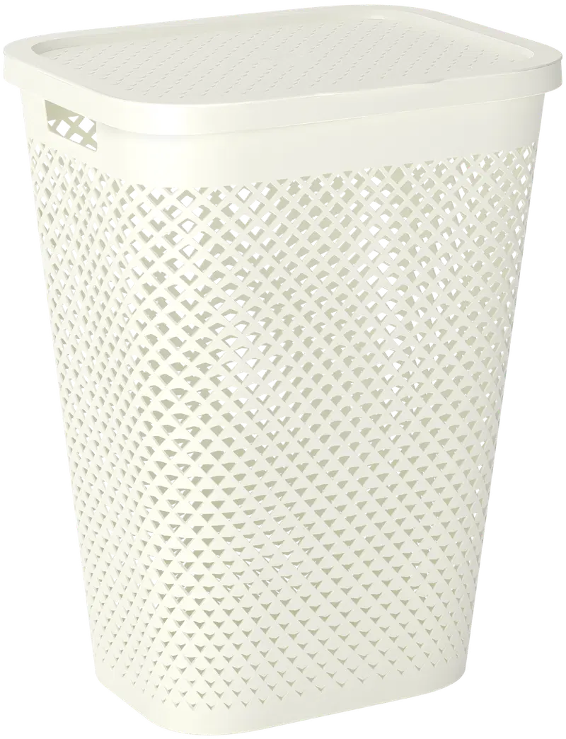 Корзина для белья Curver Pure 55л белая (цвет Оазис Белый)