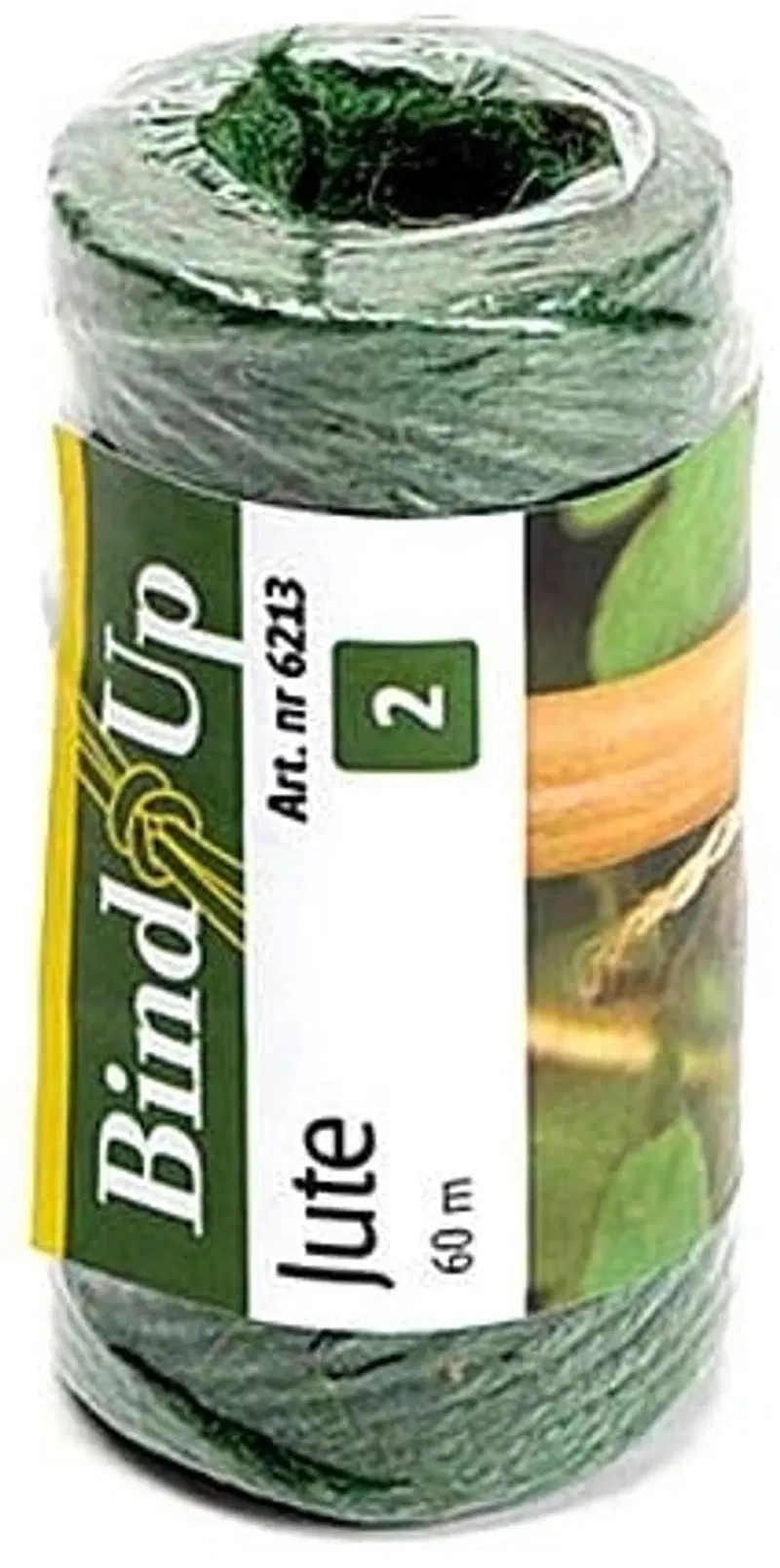 Джутовая веревка Nelson Garden зелёная 60м
