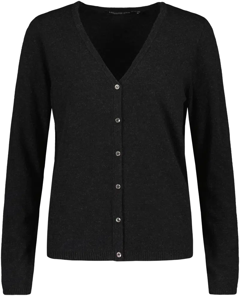 Женский кардиган London Fog из смесовой шерсти 213L522503 (размер С, цвет ЧЕРНЫЙ)