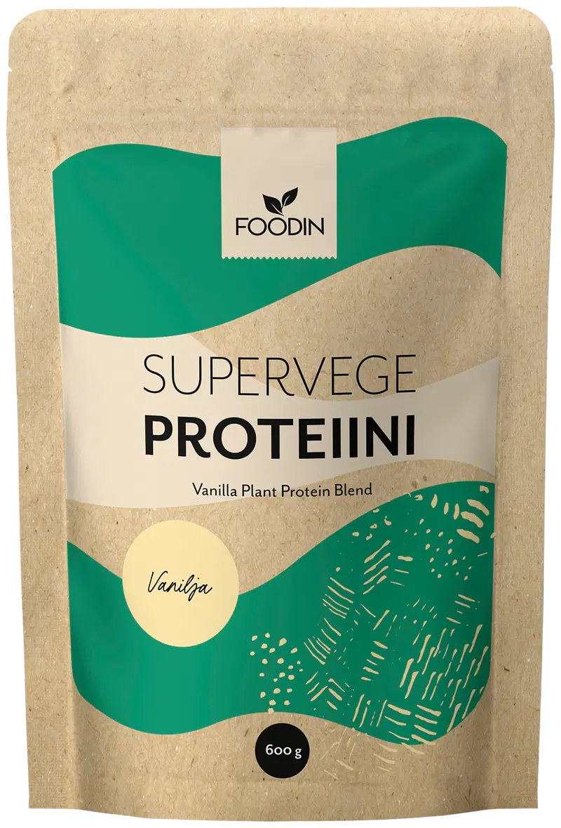 Foodin Supervege, смесь растительных белков, ваниль 600г