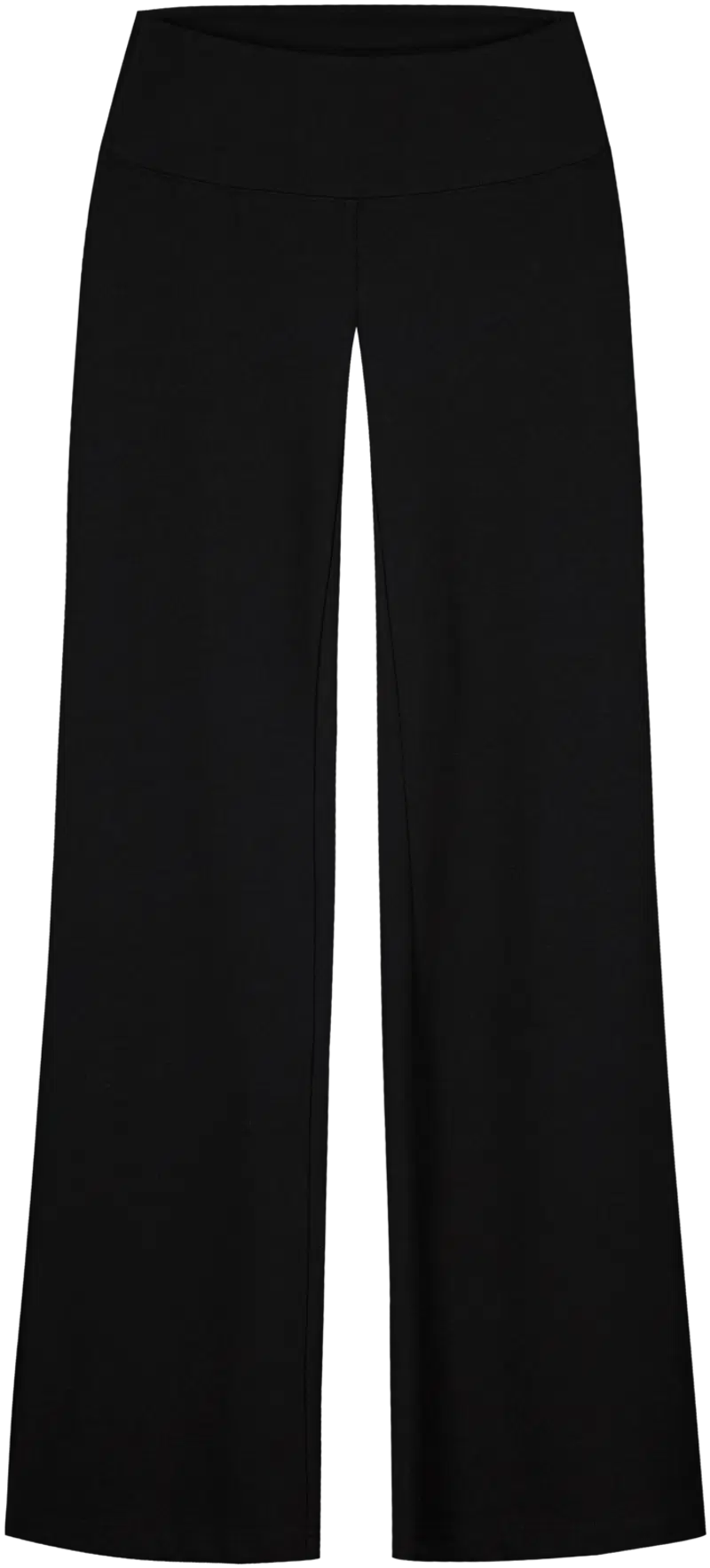 ВКЛ. женские трикотажные брюки-клеш 222W280355 (размер XS, цвет ЧЕРНЫЙ)