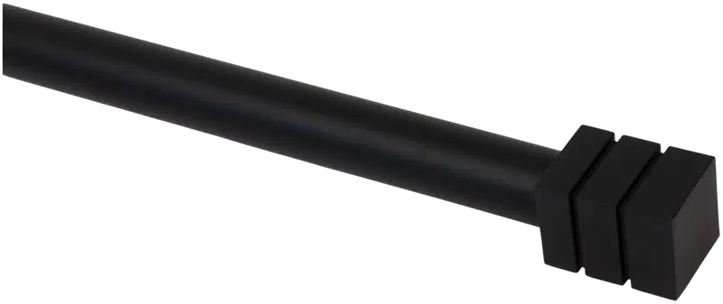 Карниз Pisla Saga 16/19 120-210см, черный матовый (цвет матовый черный)