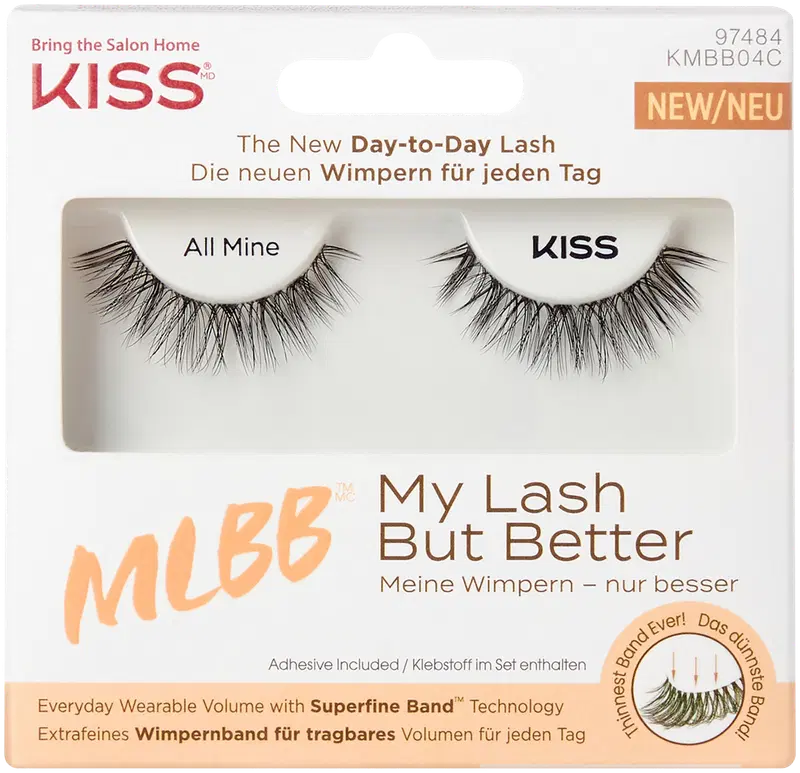 Накладные ресницы Kiss MLBB, All Mine 1 пара