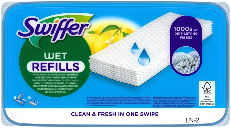 Swiffer Wet Duster для пола 10 шт Лимон