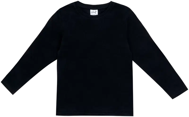 Детская трикотажная рубашка в рубчик Ciraf 25PC242801 (размер 92, цвет ЧЕРНЫЙ)