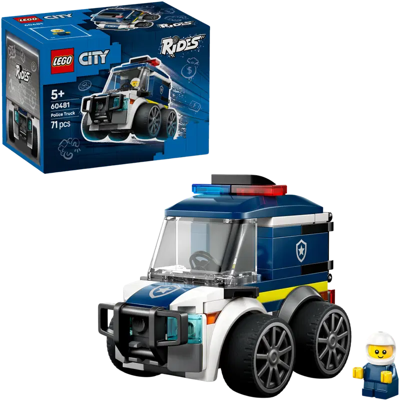 LEGO® City Brick Rides (60481) Аттракционы — полицейская машина