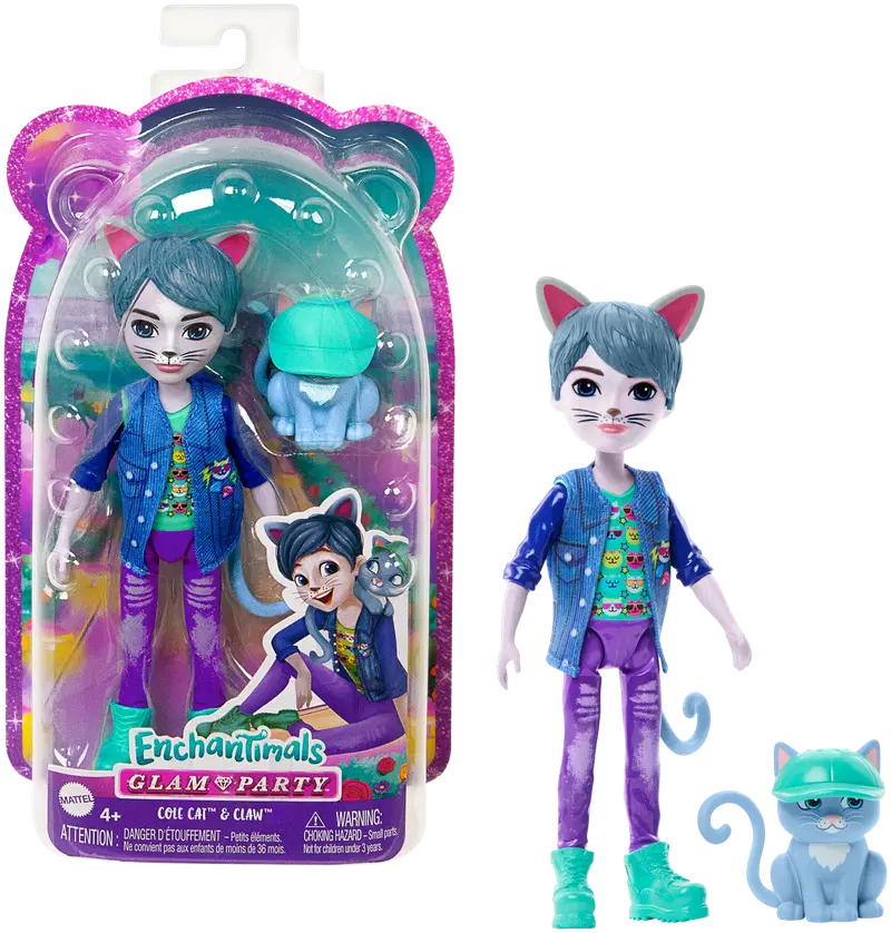 Enchantimals Glam Party Кот Коул