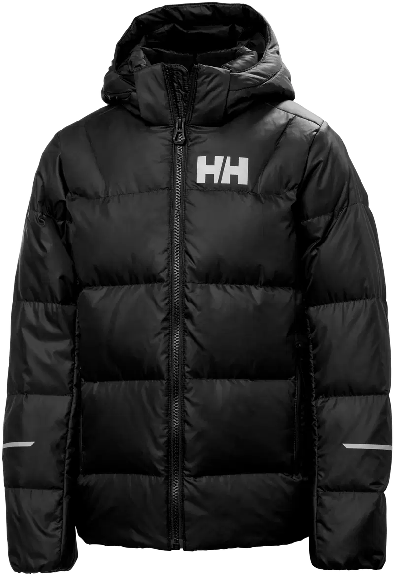Молодежный пуховик Helly Hansen Isfjord Down Jacket 2.0 (размер 140, цвет ЧЕРНЫЙ)