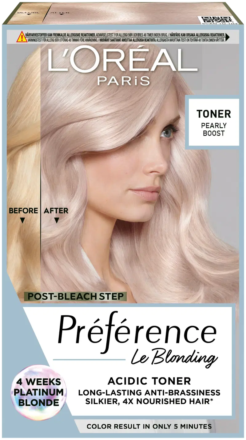 L'Oréal Paris Préférence Le Blonding Pearly Boost светлый цвет 02 (цвет Жемчужный импульс)