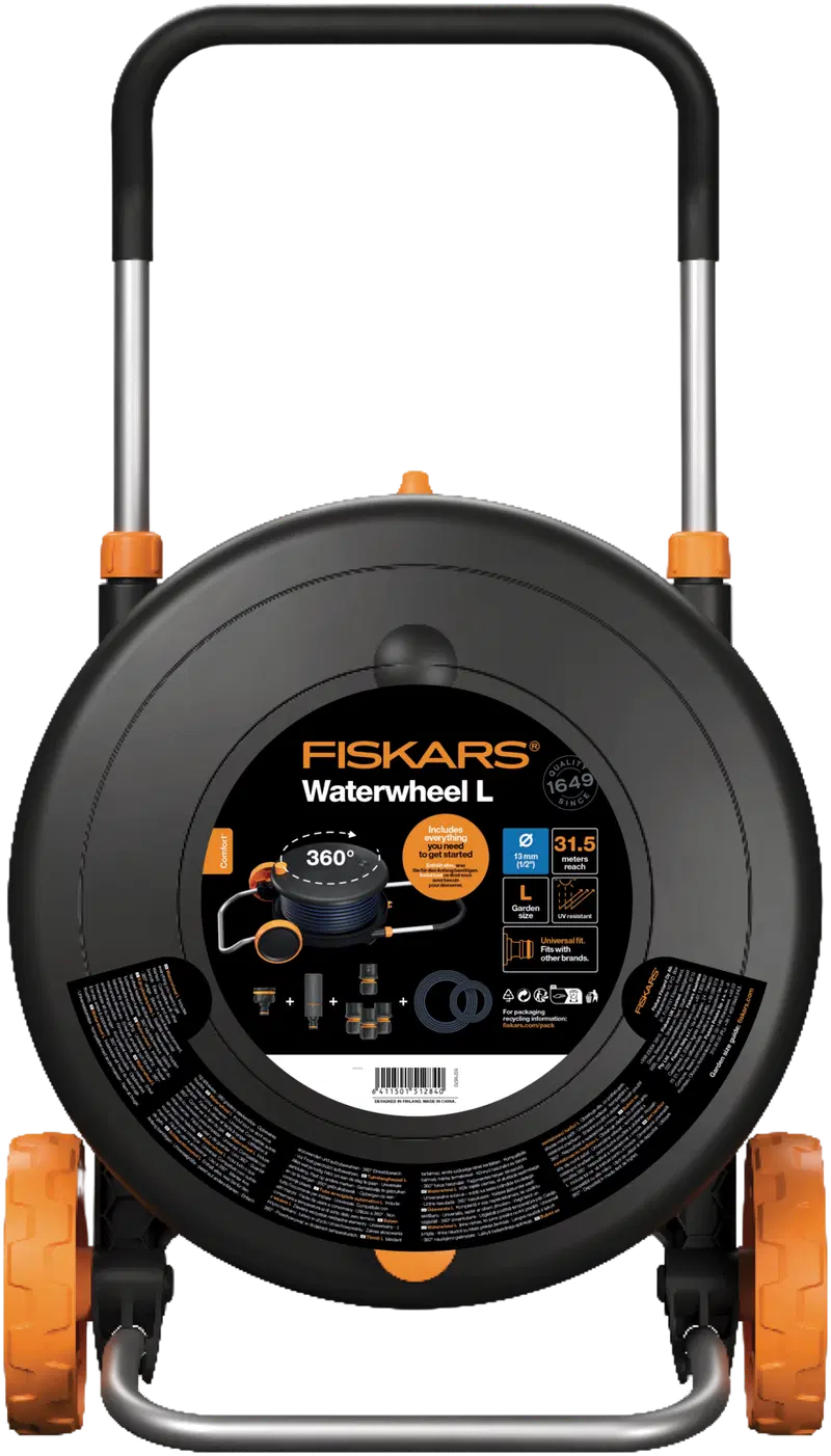 Змеевик для полива тележки Fiskars Comfort L 13мм 30м