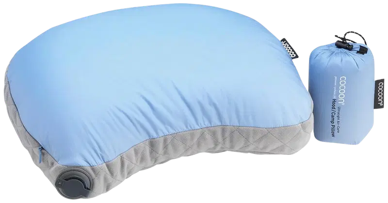 Дорожная подушка Cocoon Air-Core Hood светло-синий/серый