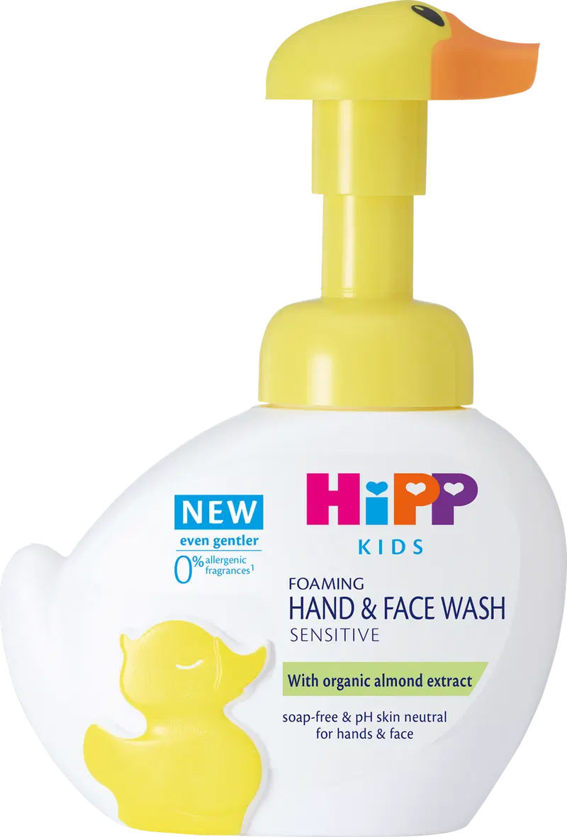 Hipp Baby Care Пенка для мытья рук и лица Sensitive 250 мл "Утка"