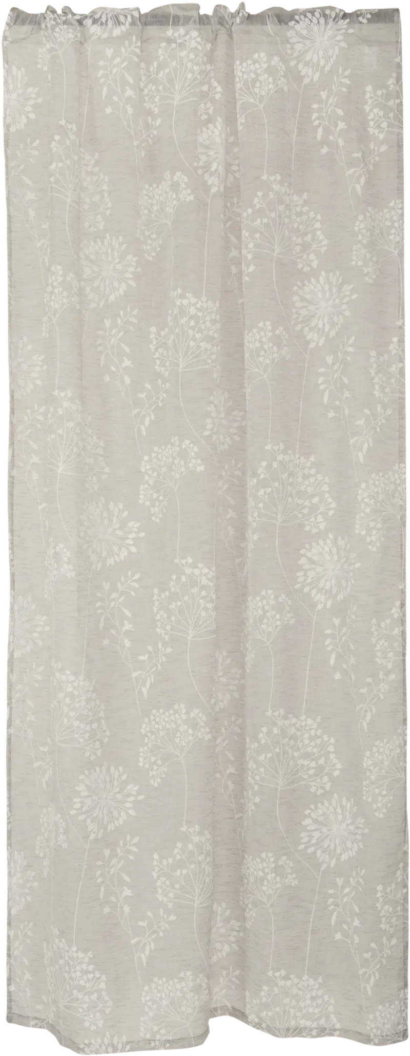 Светлая штора Дом Fading 140x250 см серая (цвет серый)