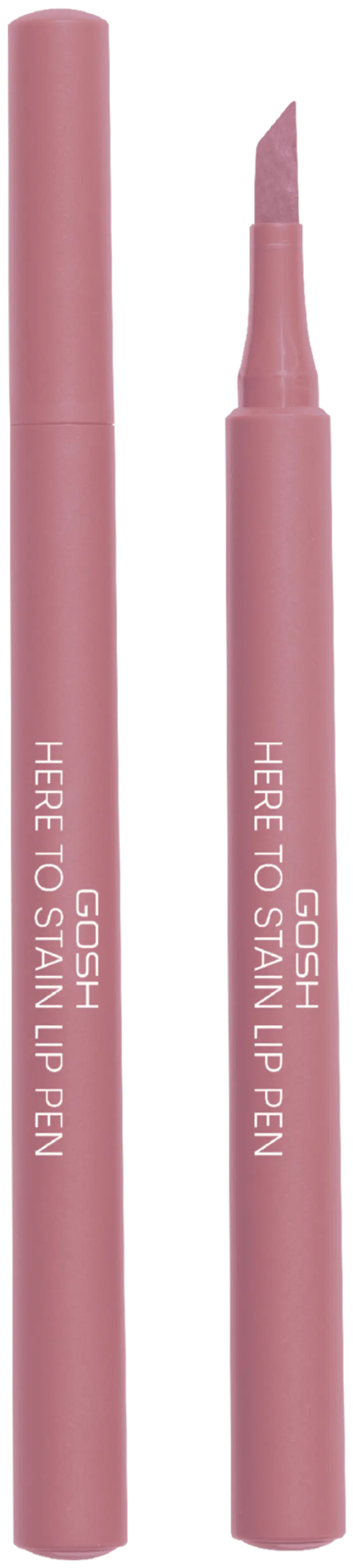 Gosh Here To Stain Lip Pen - Ручка для губ Coffee Stain 1мл (размер 1 мл, цвет Рубиновое пятно)