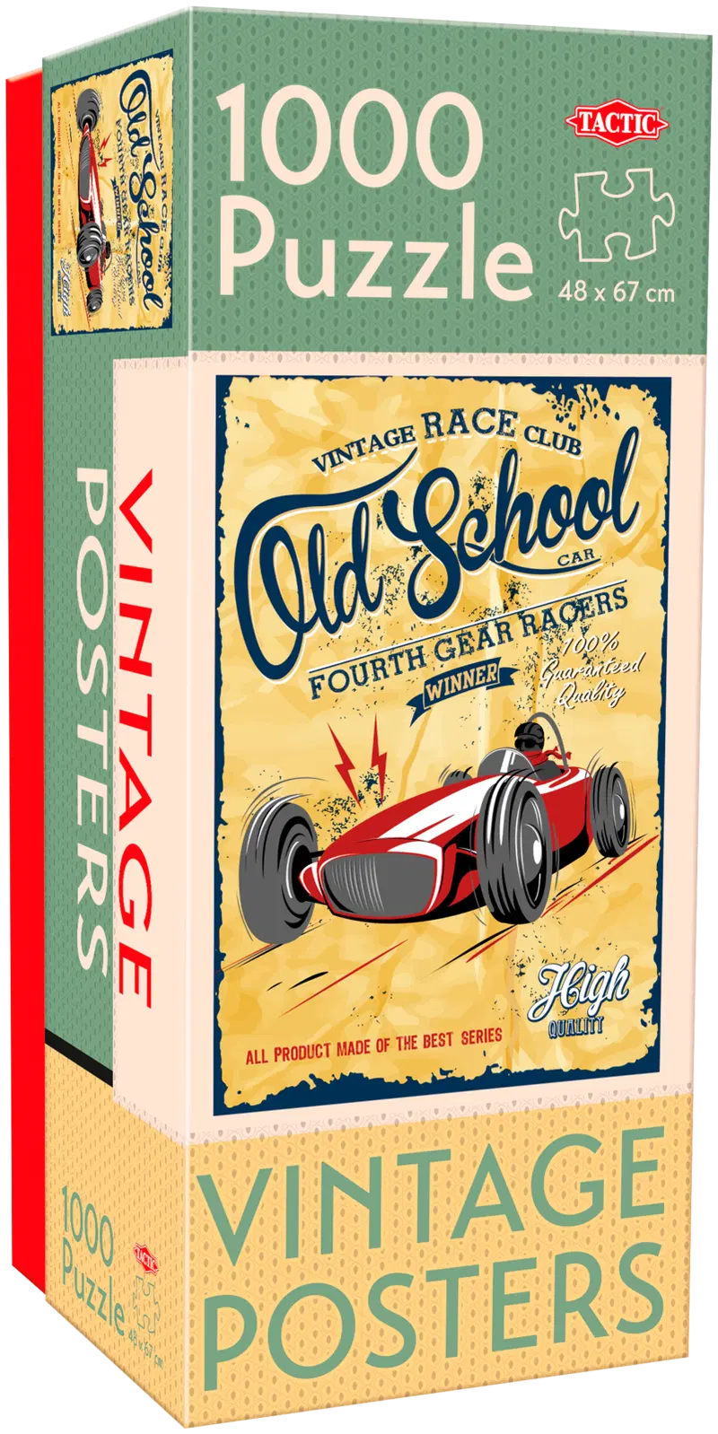 Тактический пазл Vintage Posters Old-time Car Racing 1000 деталей