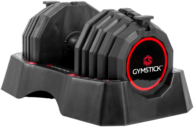 Гантель Gymstick Quick-Lock 22,5 кг (цвет черный и красный)