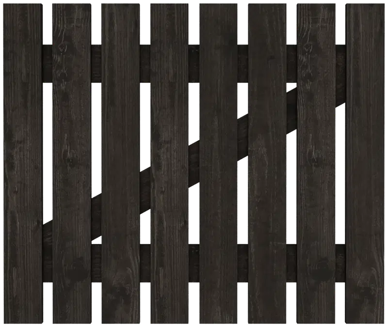 Ворота, вертикальная обшивка, графитовый серый, 95x80x3,3см (цвет ГРАФИТОВЫЙ СЕРЫЙ)