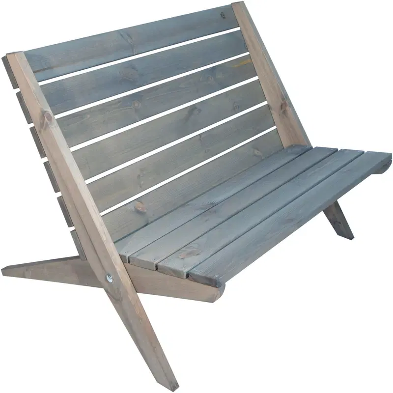 EcoFurn® Double-Granny серая сосна, промасленная (цвет Серый)