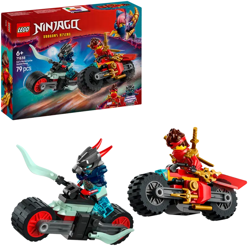 LEGO® Ninjago 71838 Гонка Кая на скоростных мотоциклах
