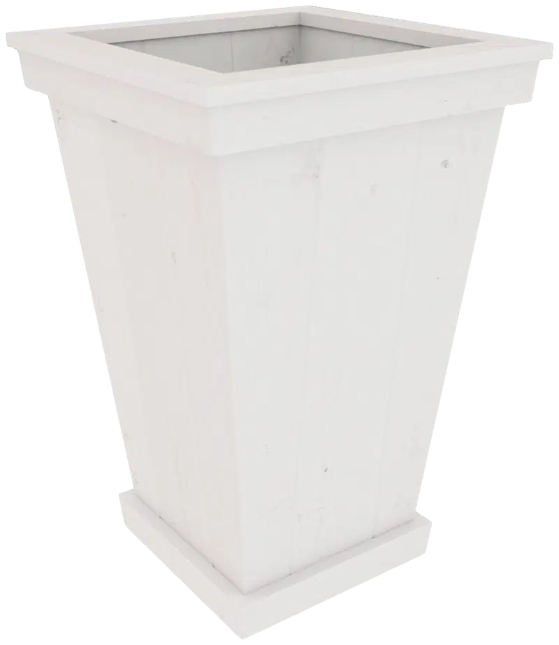 Экологический горшок-конус 40x40x60см, белый (цвет белый)