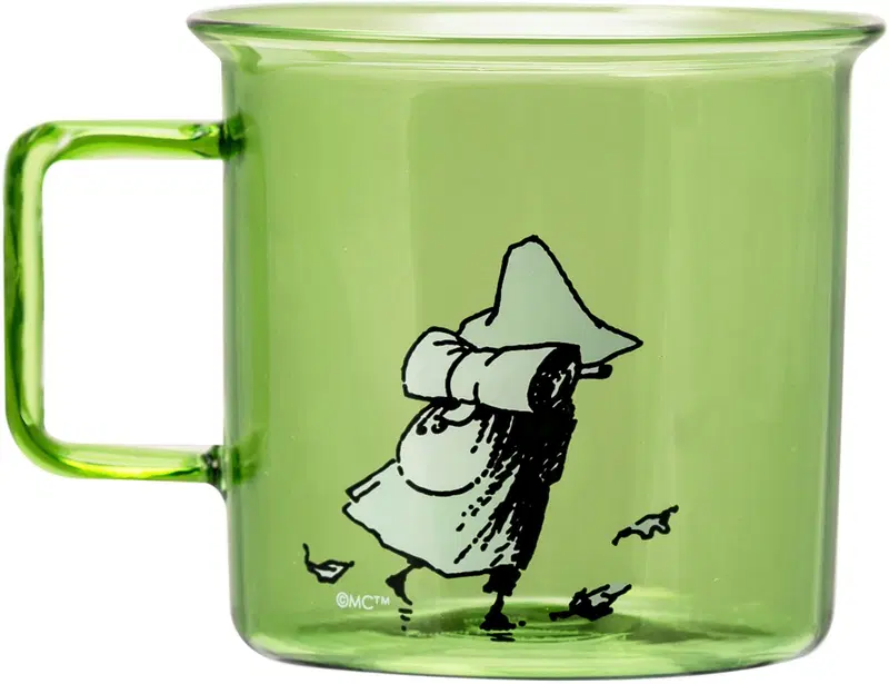 Стеклянная кружка Muurla Moomin Snuff 3,5 дл (цвет зеленый)