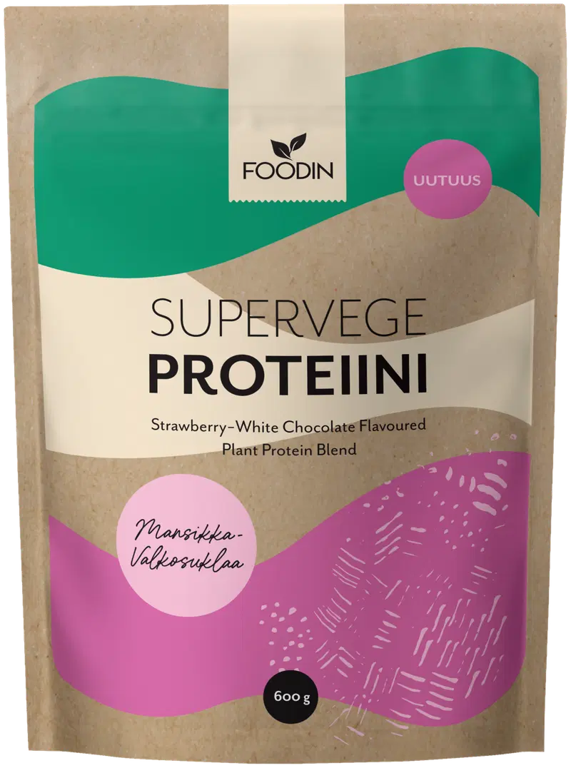 Foodin Supervege Клубнично-белый шоколад 600г