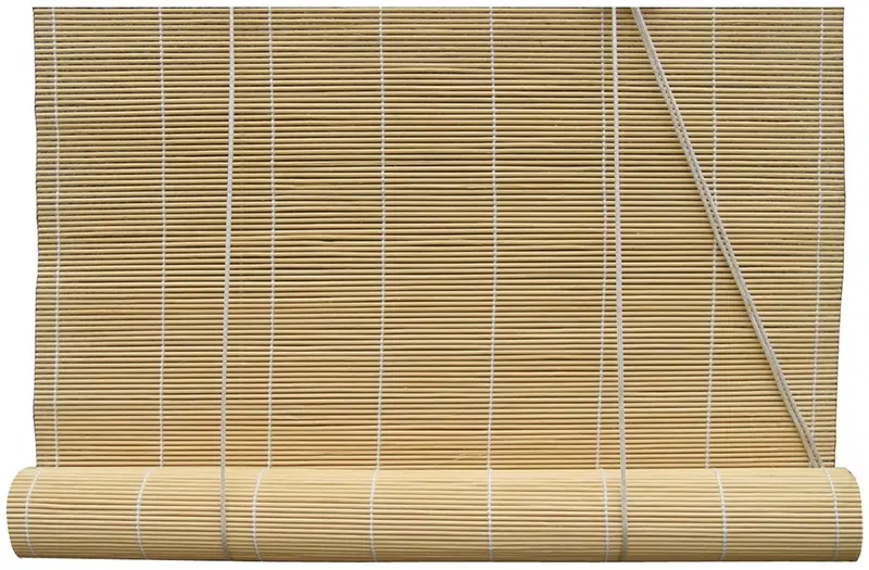 Бамбуковая рулонная штора Pisla Ming 70x170 см натуральный бамбук (цвет Естественный цвет)