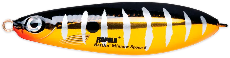 Блесна Rapala Rattlin' Minnow Spoon 08 RTR