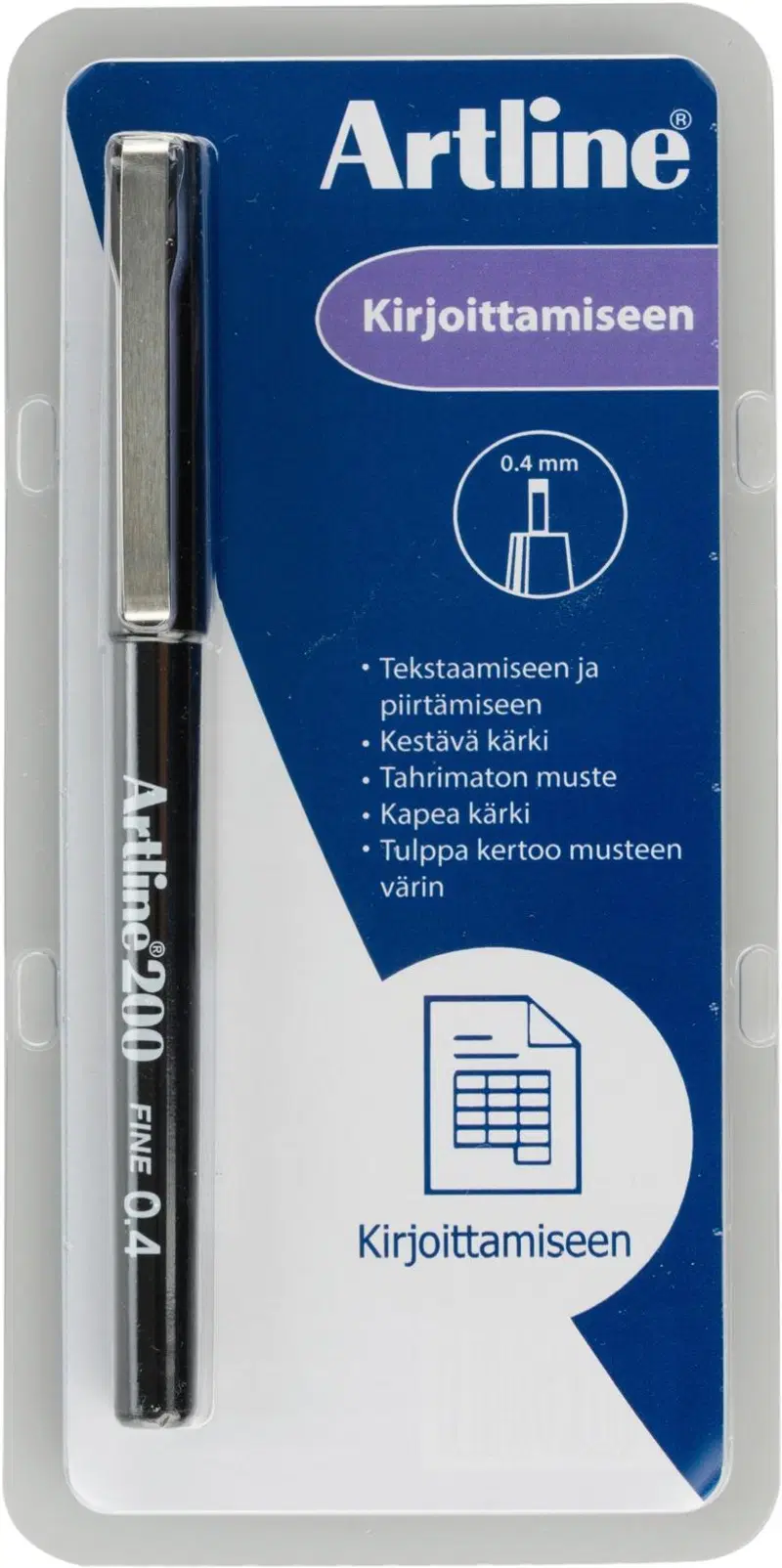 Фломастер Artline 200 0,4мм черный (цвет черный)