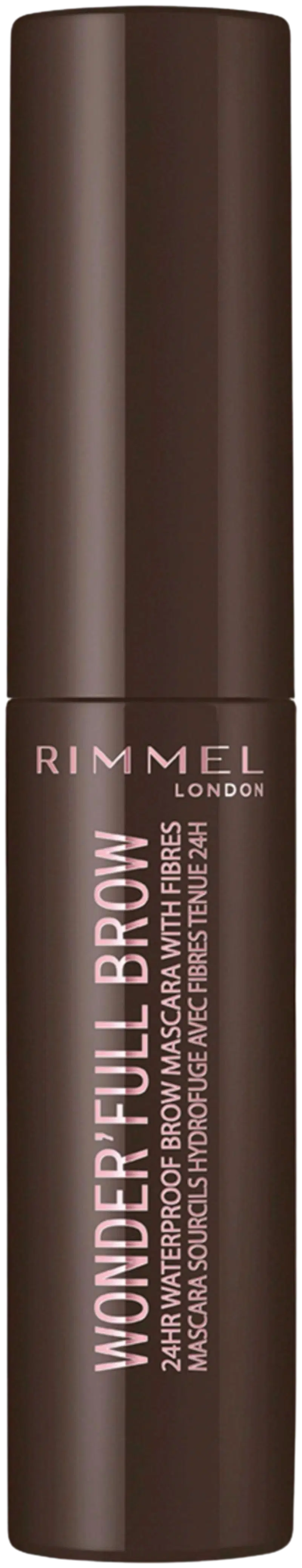 Тушь для бровей Rimmel London Wonder'Full Brow 4,5 мл, 003 Темный (цвет Темный)