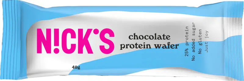 Nick's Chocolate Protein Wafer 40 г протеиновый вафельный батончик без глютена
