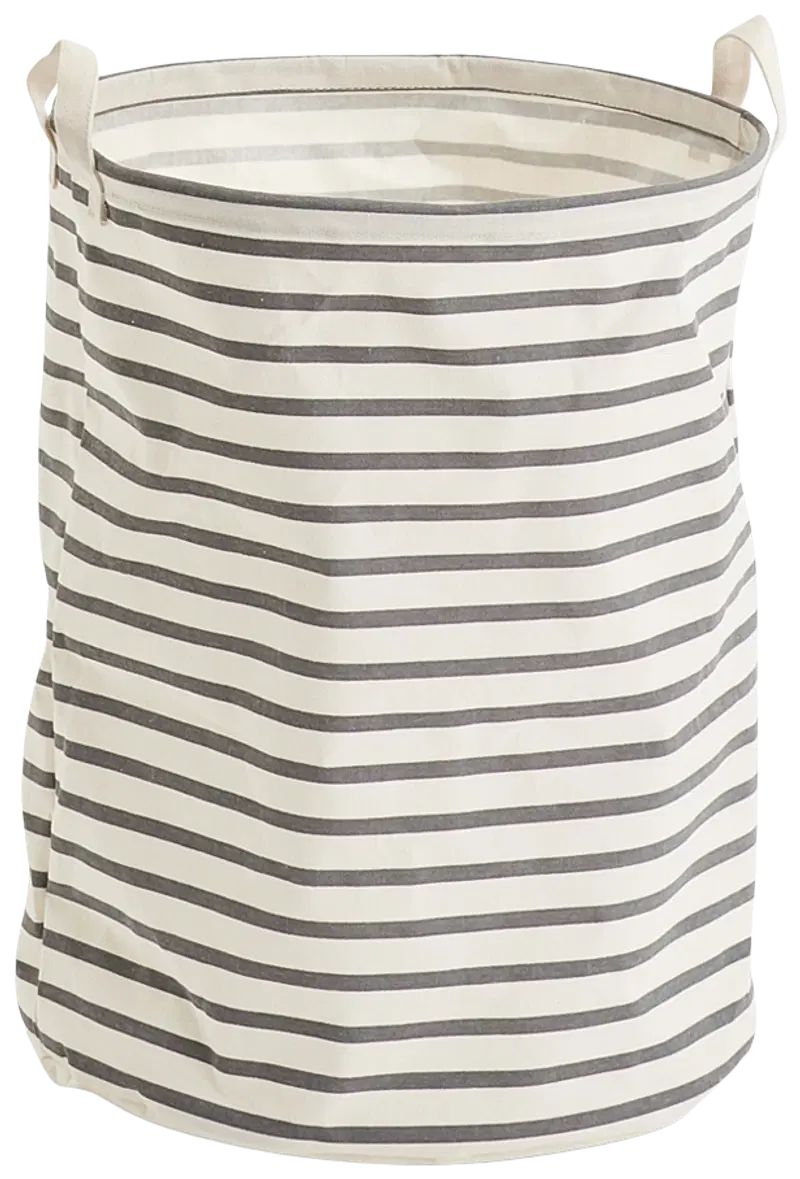 Zeller Корзина для белья Stripes серая Ø 38 x 48 см (цвет серый)