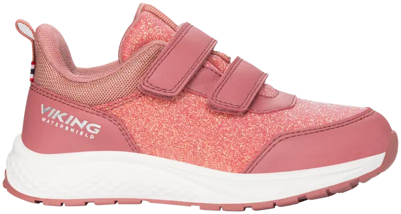 Детские водонепроницаемые кроссовки Viking 3-55495 Bouncy Glitter WP (размер 28, цвет розовый)