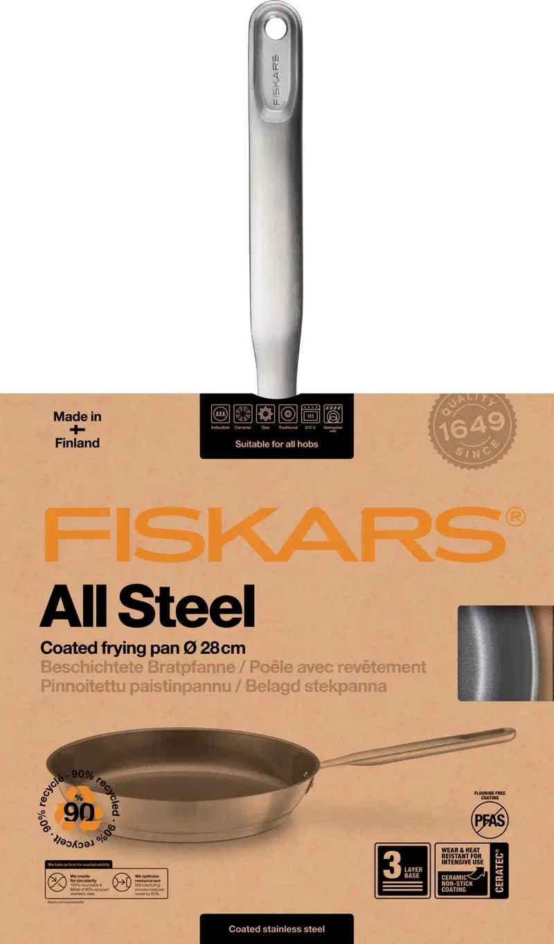 Сковорода Fiskars All Steel 28см