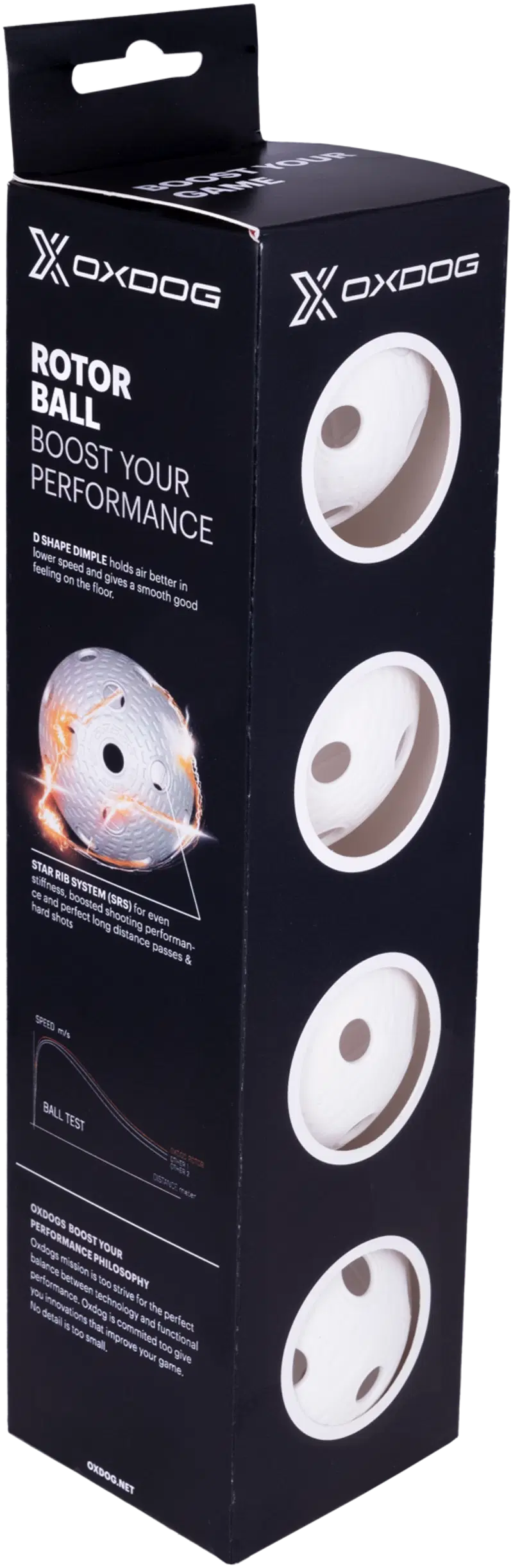 Баскетбольные баскетбольные Oxdog Rotor для помещений 4 шт, белые