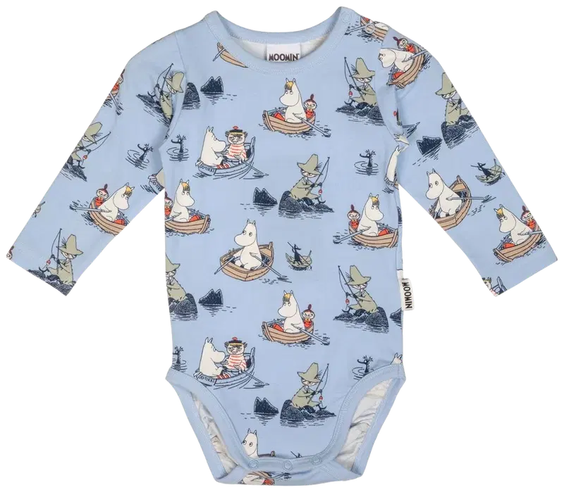Боди Moomin baby Boaters 591771 (размер 56, цвет Голубой)