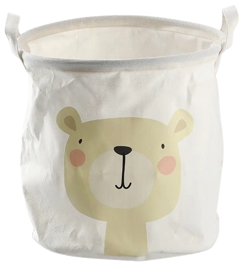 Корзина для хранения Zeller Teddy Ø 30 x 30 см (цвет белый)