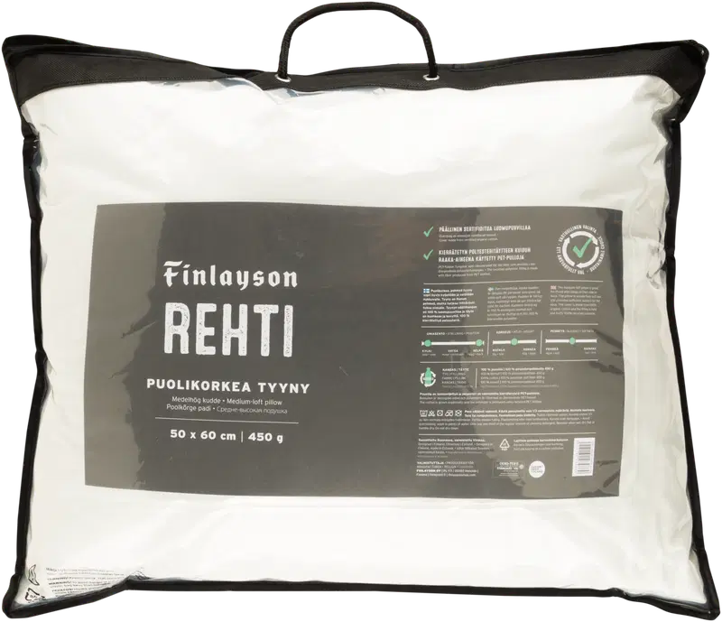 Подушка Finlayson полувысокая нормальная Rehti 50x60 (цвет Белый)