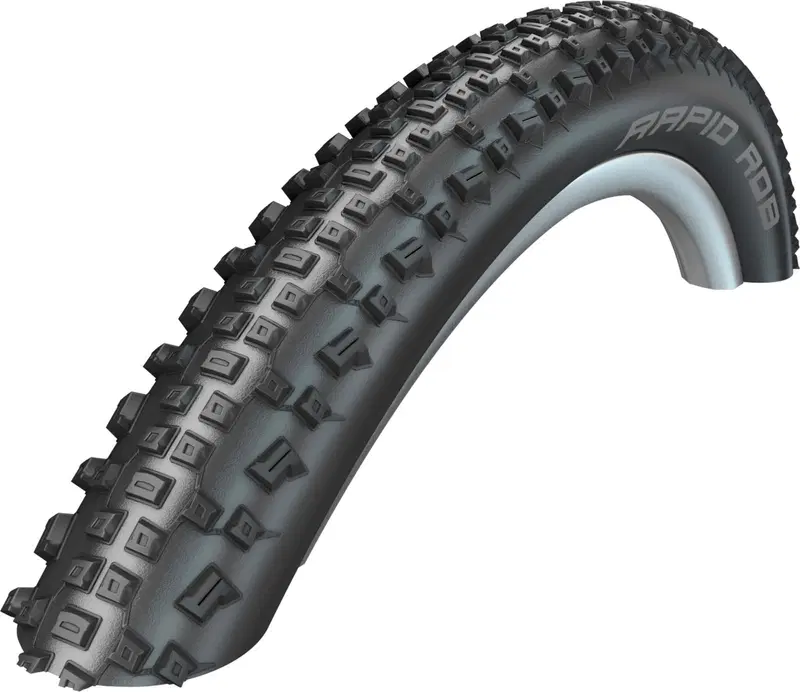Велосипедная внешняя покрышка Schwalbe 26 дюймов 54-559 Rapid Rob (цвет Черный)