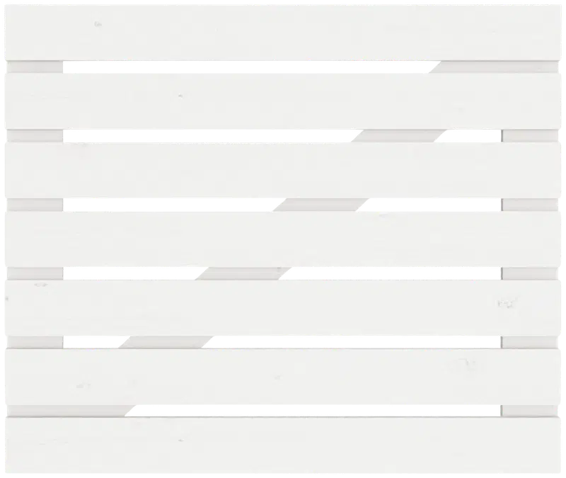 Ворота, горизонтальная обшивка, белые, 95x80x3,3см (цвет БЕЛЫЙ)