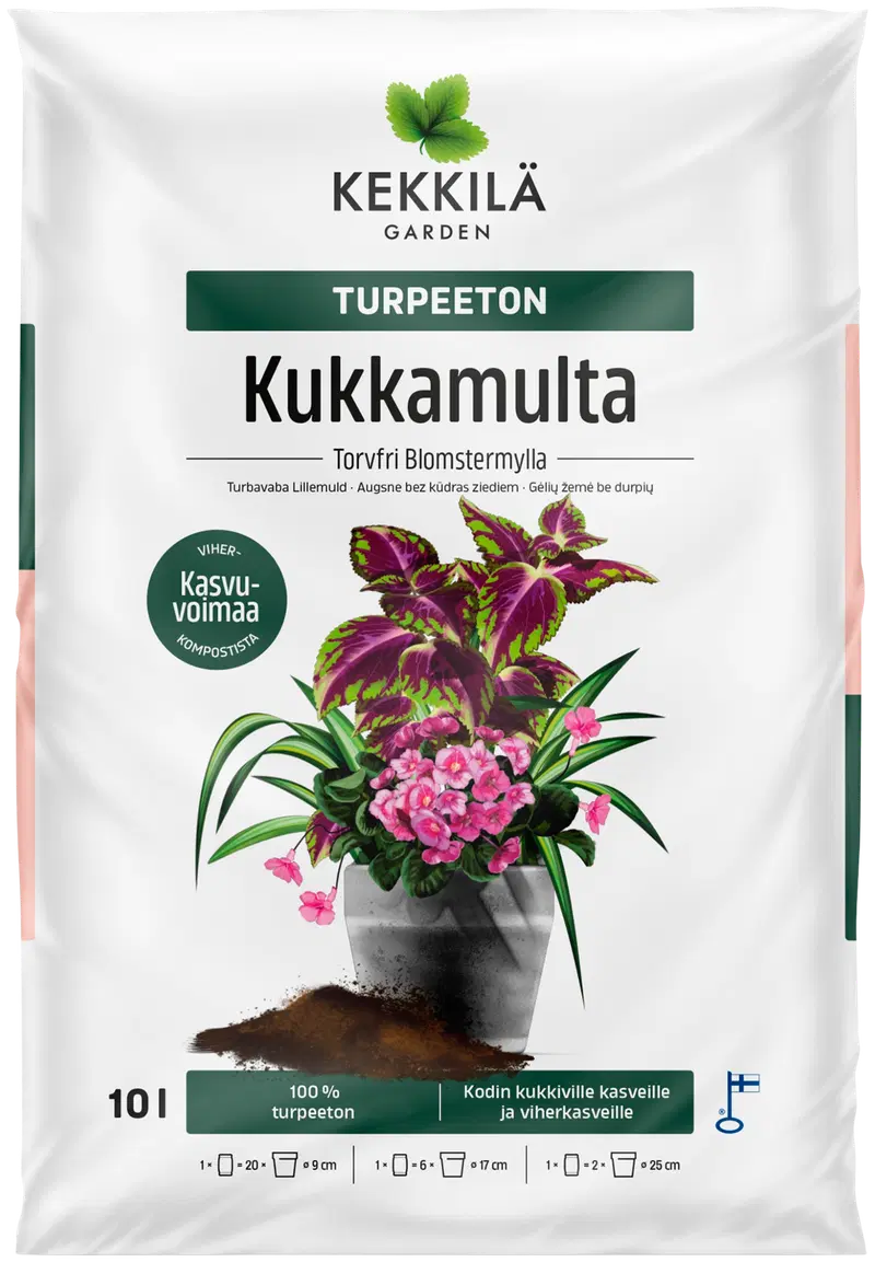 Kekkilä Цветочная земля без торфа 10 л