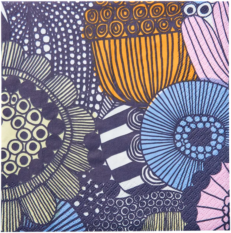 Салфетки Marimekko Siirtolapuutarha розово-фиолетовые 20 шт/24 см